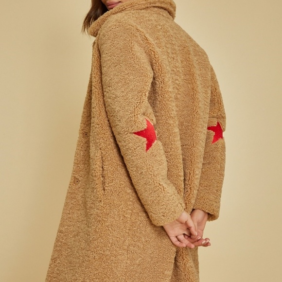 Nwot Zoe Karssen Faux Fur Teddy Coat 